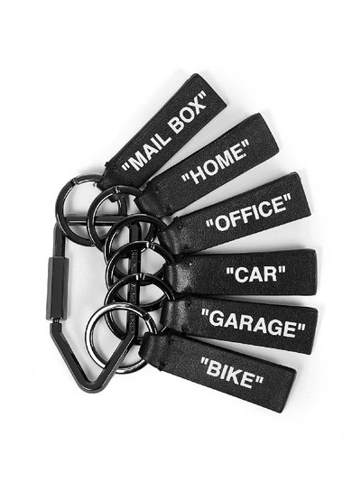 Shop Off-white Keyring In Black