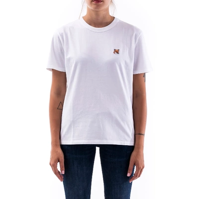 Shop Maison Kitsuné Maison Kistsunè Cotton T-shirt In White