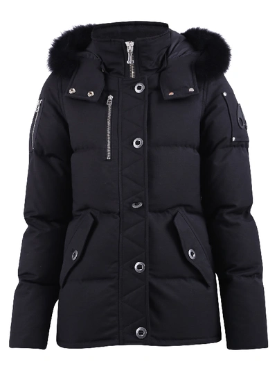 Shop Moose Knuckles Padded Jacket In Black