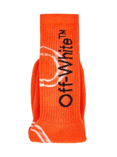 Shop Off-white Socks In Orange