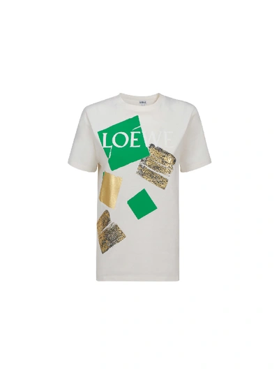 Shop Loewe Square T-shirt In White