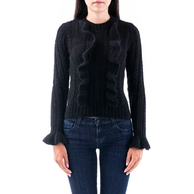 Shop Philosophy Di Lorenzo Serafini Blend Mohair Sweater In Black