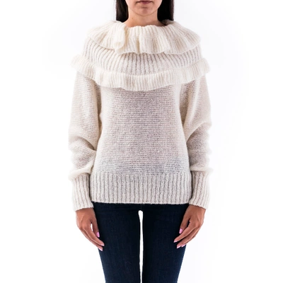 Shop Philosophy Di Lorenzo Serafini Blend Mohair Sweater In White