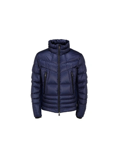 Shop Moncler Canmore Down Jacket In Blue