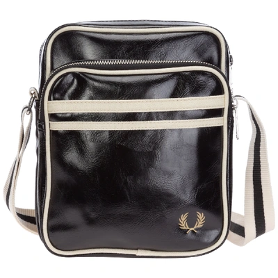 Shop Fred Perry Star Crossbody Bags In Nero