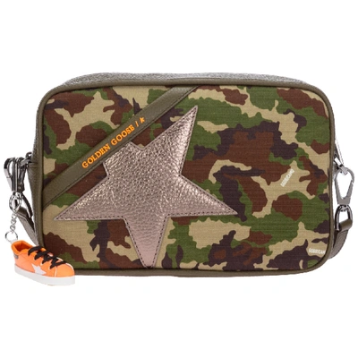 Shop Golden Goose Star Crossbody Bags In Camouflage