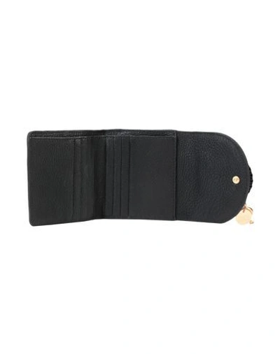 Shop See By Chloé Hana Compact Wallet Woman Wallet Black Size - Goat Skin