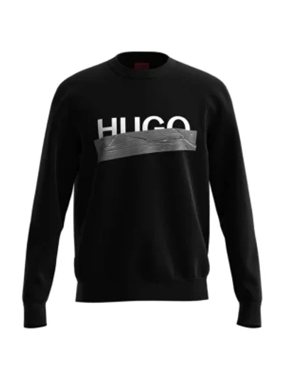 Shop Hugo Dicago Graphic Logo Sweatshirt In Black