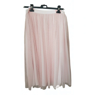Pre-owned Claudie Pierlot Spring Summer 2019 Mid-length Skirt In Pink