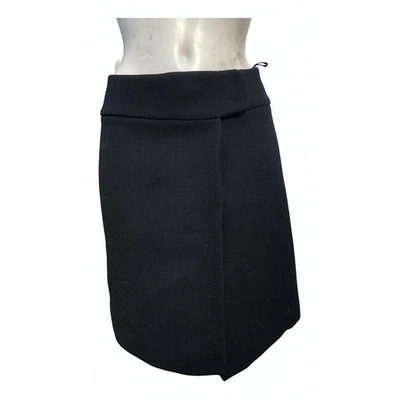 Pre-owned Prada Wool Skirt In Black