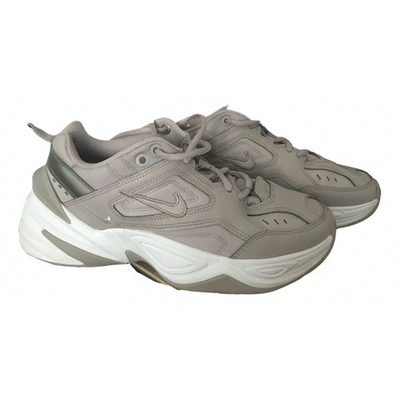 Pre-owned Nike M2k Tekno Grey Cloth Trainers