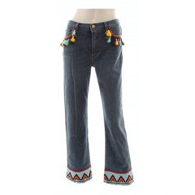 Pre-owned Etro Bootcut Jeans In Blue