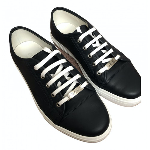 mens navy gucci trainers