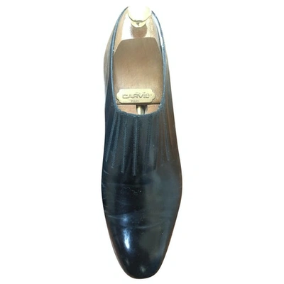 Pre-owned Carvil Black Patent Leather Flats