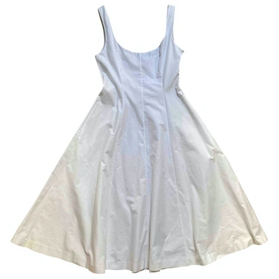 Pre-owned Khaite White Cotton Dress