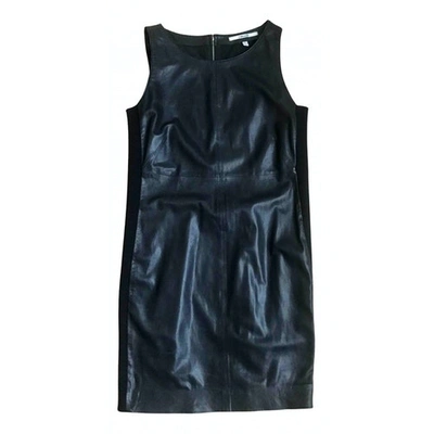 Pre-owned J Brand Leather Mini Dress In Black