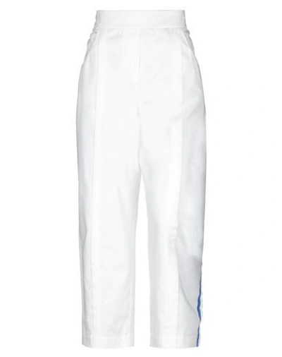 Shop Mira Mikati Woman Pants White Size 4 Polyester, Cotton