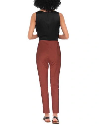 Shop Theory Casual Pants In Brick Red
