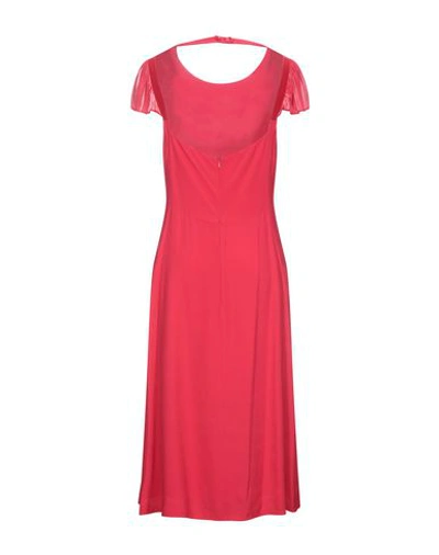 Shop Emporio Armani 3/4 Length Dresses In Coral