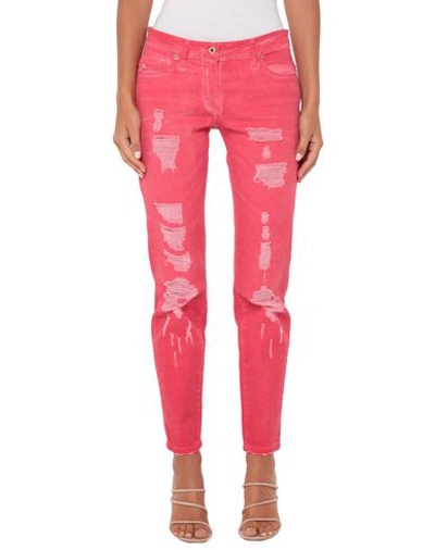 Shop Blumarine Jeans In Coral