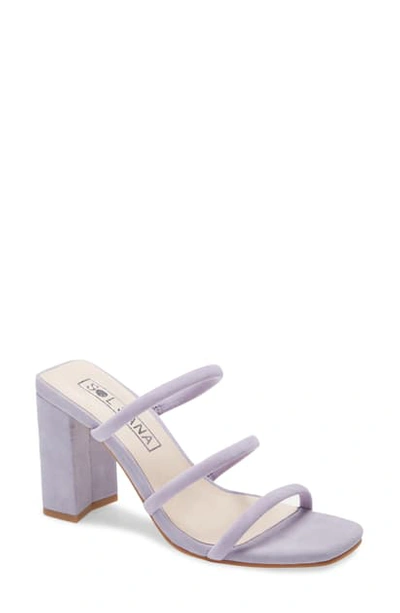 Shop Sol Sana Judith Strappy Sandal In Lilac Suede