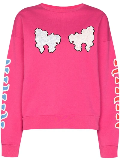 Shop Kirin Haetae Logo-print Sweatshirt In Pink