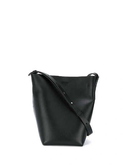 Shop Aesther Ekme Midi Sac Shoulder Bag In Black