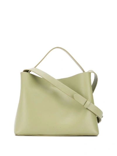 Shop Aesther Ekme Mini Sac Double Strap Tote Bag In Green