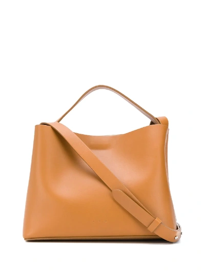 Shop Aesther Ekme Mini Sac Double Handle Shoulder Bag In Neutrals