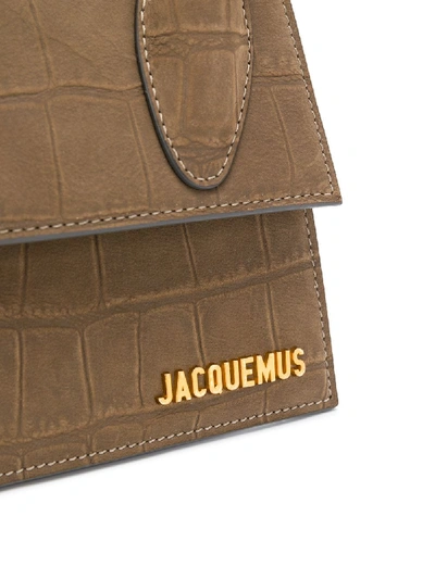 Shop Jacquemus Le Chiquito Leather Handbag In Beige