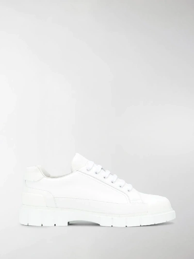 Shop Car Shoe Low-top Lace-up Sneakers In White