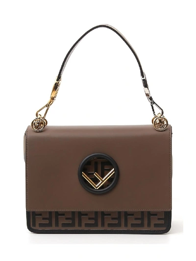 Shop Fendi Brown Leather Handbag