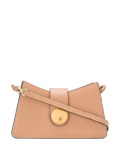 Shop Elleme Baguette Shoulder Bag In Brown