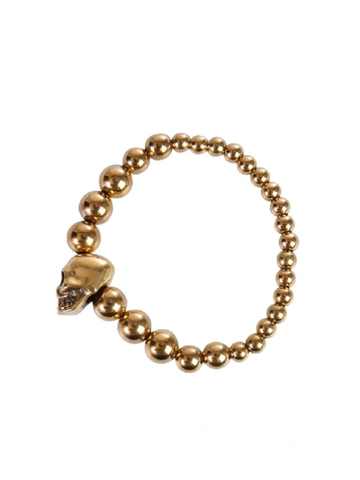 Shop Alexander Mcqueen Gold Brass Bracelet