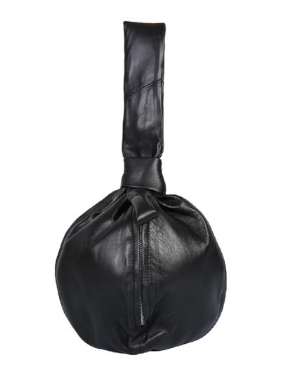 Shop Lemaire Purse Black Leather Handbag