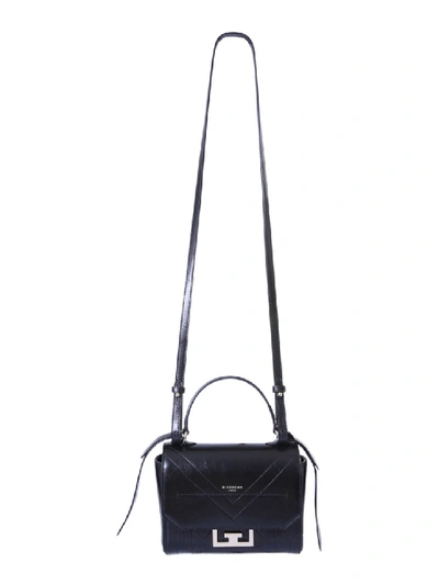 Shop Givenchy Eden Mini Black Leather Shoulder Bag