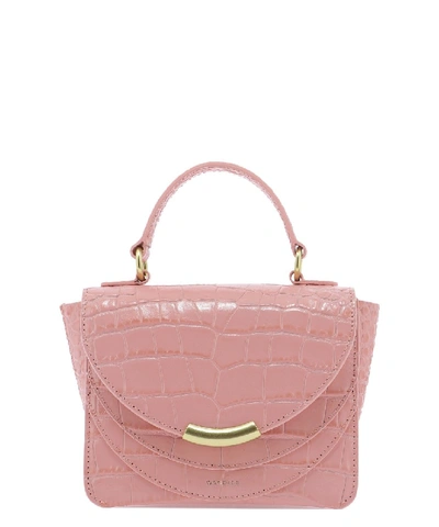 Shop Wandler Mini Pink Leather Handbag