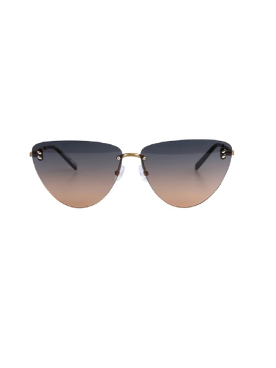 Shop Stella Mccartney Gold Acetate Sunglasses In Not Applicable