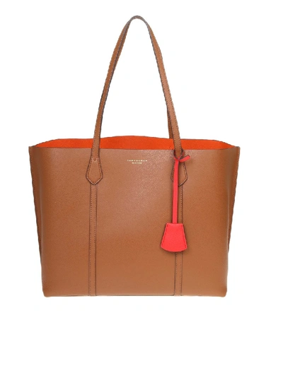 Shop Tory Burch Brown Leather Tote