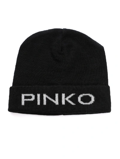 Shop Pinko Black Wool Hat