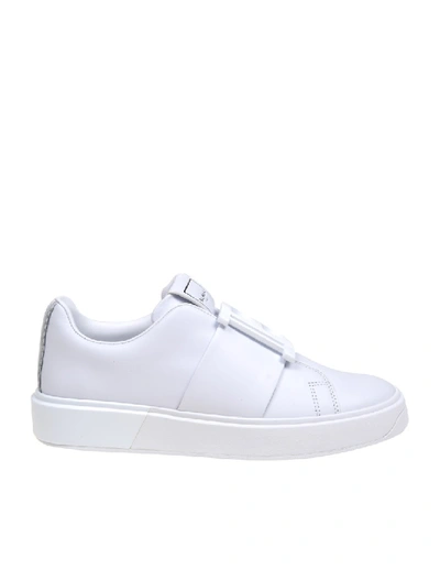 Shop Balmain Sneakers In White Leather