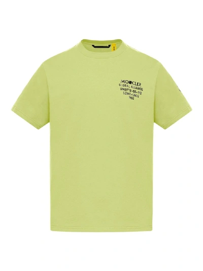 Shop Moncler Genius 1952 Crewneck T-shirt In Yellow