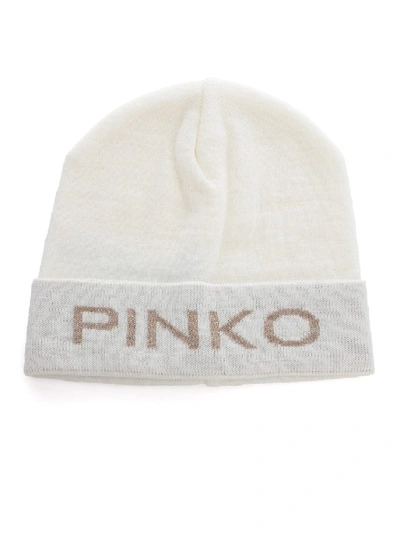 Shop Pinko White Wool Hat