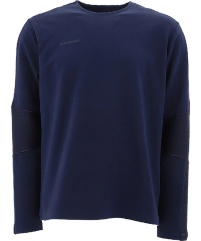 Shop Mammut Delta X Blue Cotton Sweater
