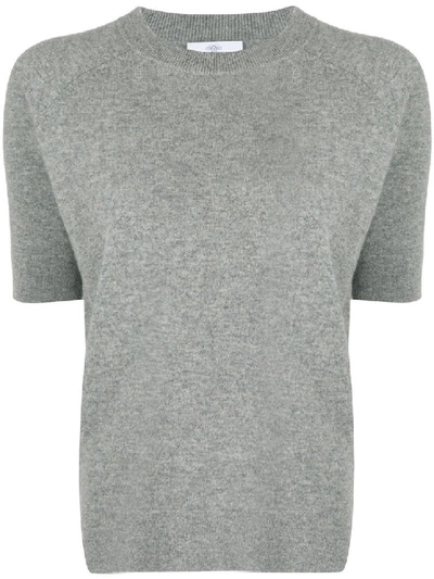 Shop Allude Raglan Sleeve Cashmere Top In Grey
