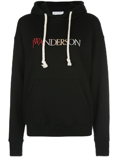 Shop Jw Anderson Black Cotton Sweatshirt