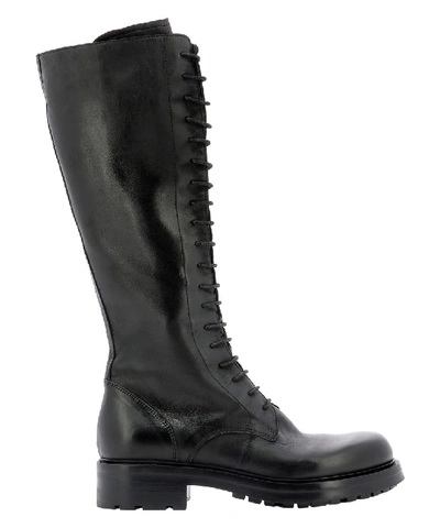 Shop Strategia Black Leather Boots
