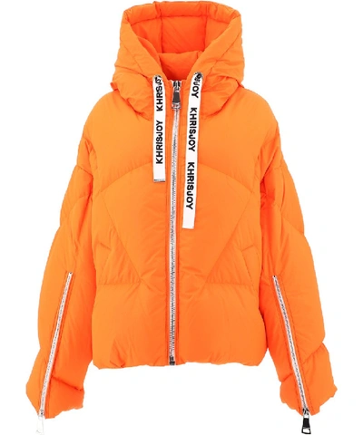 Shop Khrisjoy Orange Polyester Down Jacket