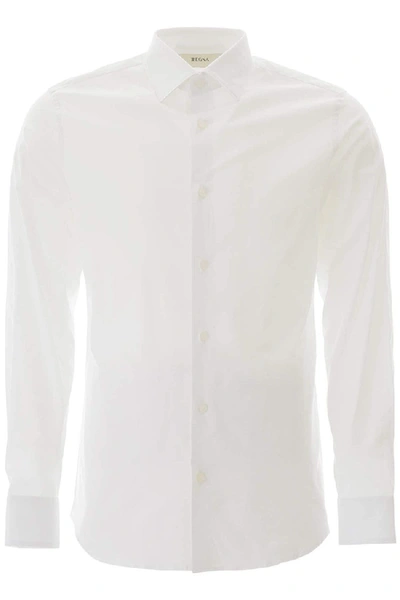 Shop Ermenegildo Zegna White Cotton Shirt