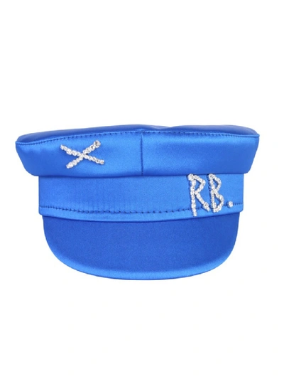 Shop Ruslan Baginskiy Baker Boy Blue Satin Hat